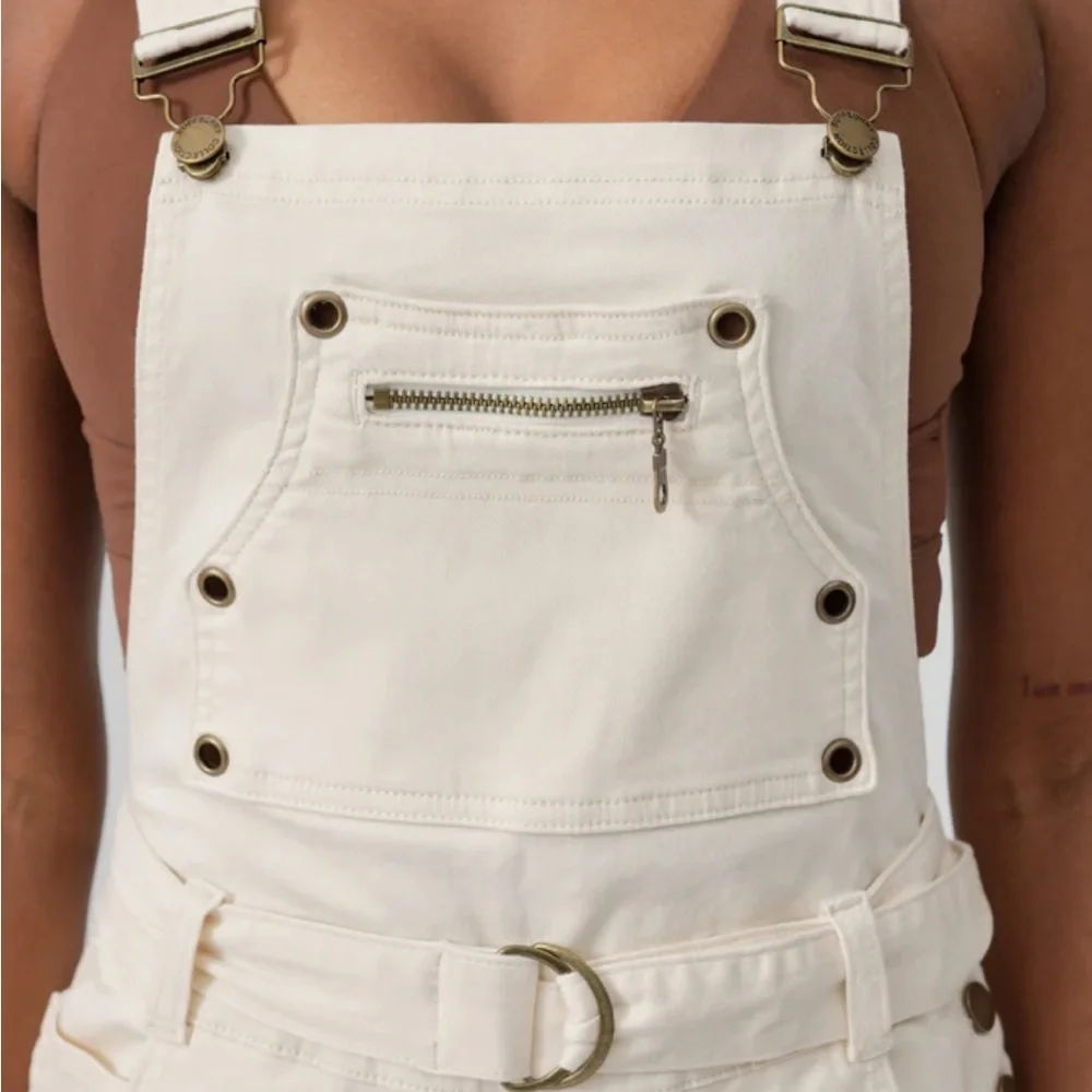 NWOT Buffbunny Over it Alls - Ivory - XS Short - Picture 5 of 12